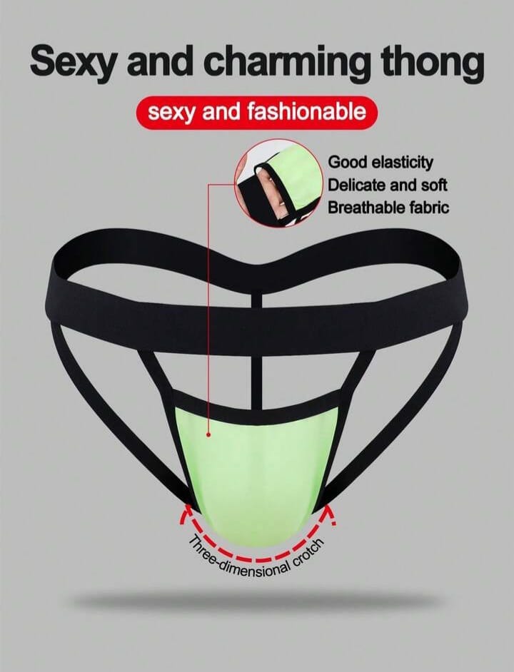 Neon Glow Strap Thong